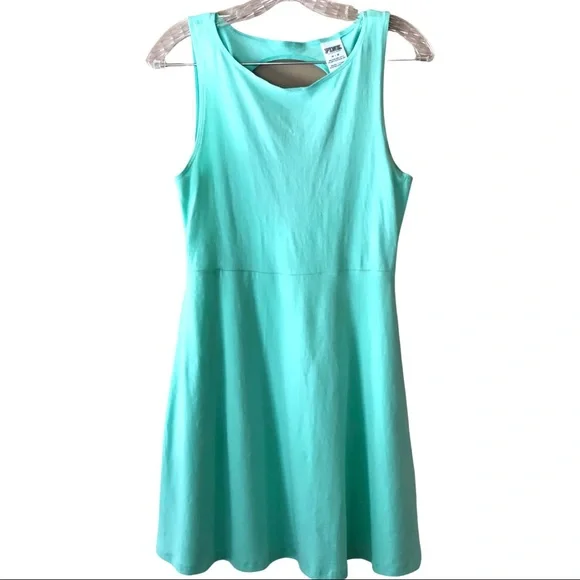 PINK Victoria's Secret | Dresses | Victorias Secret Pink Aqua Green Open  Back Mini Dress Womens Medium | Poshmark